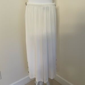 Chico's Travelers Cream Wide Leg Women's Pants